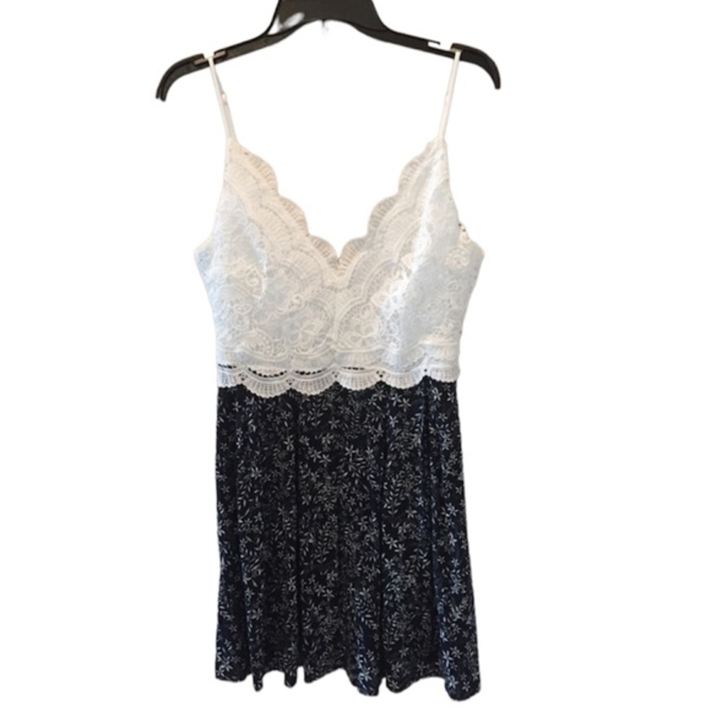 Dottie Couture white & navy sundress